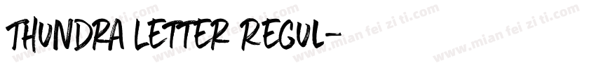 Thundra Letter Regul字体转换